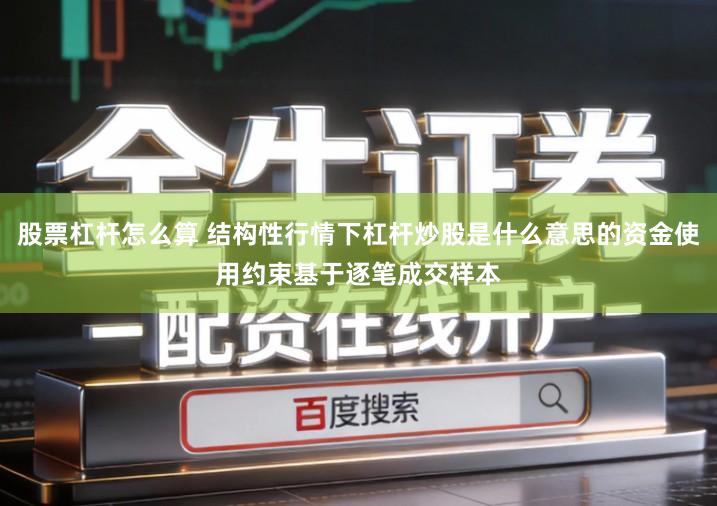 股票杠杆怎么算 结构性行情下杠杆炒股是什么意思的资金使用约束基于逐笔成交样本
